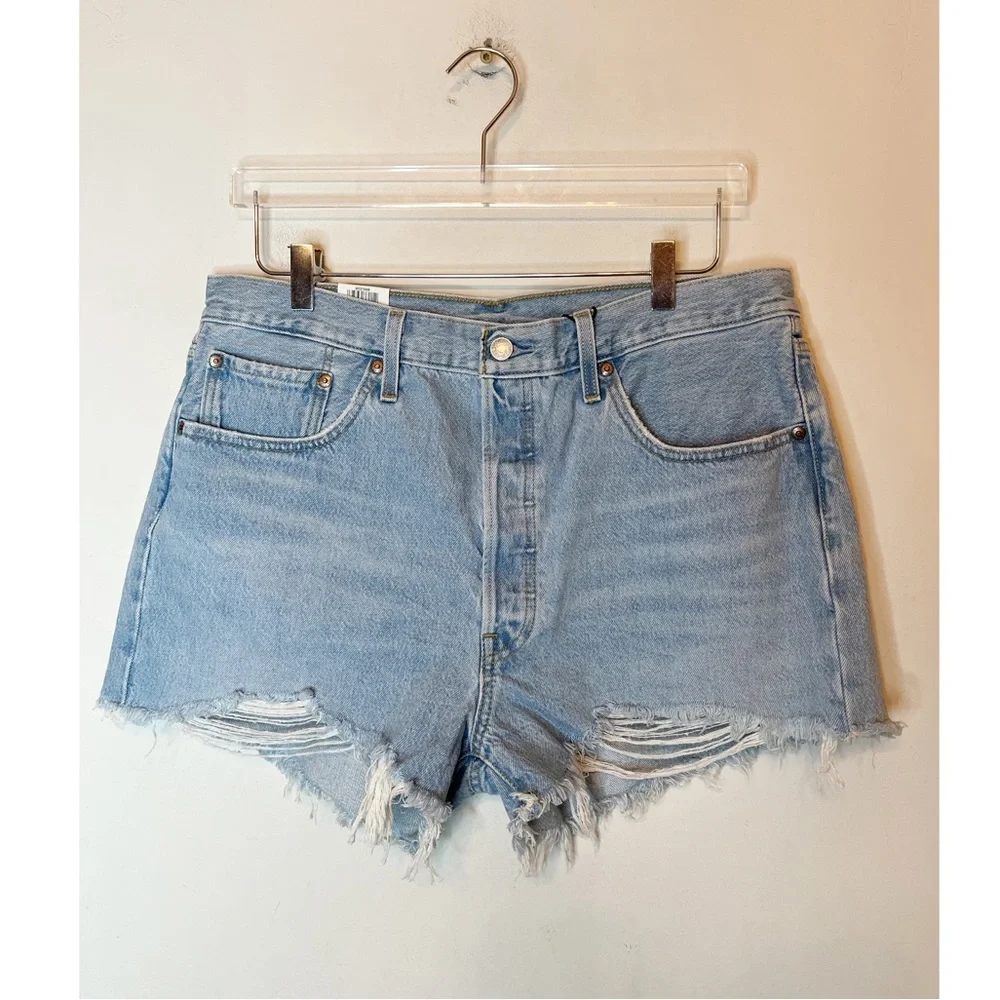 Levi’s - Women’s High Rise 501 Original Shorts - Picture 2 of 6